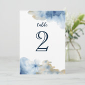 Numéro de table aquarelle Lux (Debout devant)