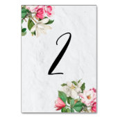 Numéro De Table Aquarelle Magnolia Fleurs Mariage Numéro de tablea (Par défaut)