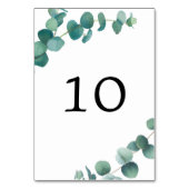 Numéro De Table Aquarelle Mariage Adélaïde Eucalyptus (Par défaut)