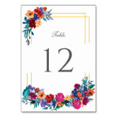 Numéro De Table Aquarelle mexicaine Fiesta Floral Mariage (Par défaut)