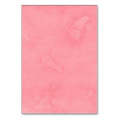 Numéro De Table Aquarelle orange et rose Mariage Dahlia (Dos)