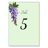 Numéro De Table Aquarelle Purple Wisteria Numéros de tableau (Dos)