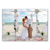 Numéro De Table Aquarelle Rose rouge - Réception Invitation Insert (Dos)