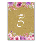 Numéro de table aquarelle Roses 50e anniversaire d (Par défaut)