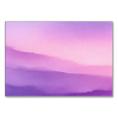Numéro De Table Aquarelle Sérène Lavande (Dos)