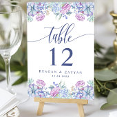Numéro De Table Aquarelle Succulents Floral Chic Cactus Mariage