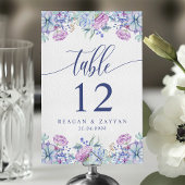 Numéro De Table Aquarelle Succulents Floral Chic Cactus Mariage