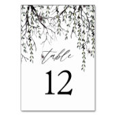 Numéro De Table Araignée et brindilles Halloween - Blanc (Dos)