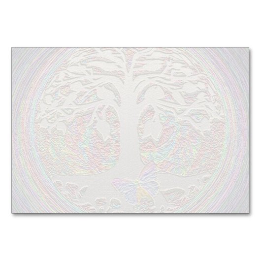 Numéro De Table Arbre or avec bouton (Dos)