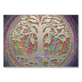 Numéro De Table Arbre or avec bouton (Devant)