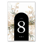Numéro De Table Arc Botanique Eucalyptus Golden Verdure Moss (Dos)