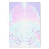 Numéro De Table Arc-en-ciel Coeur et ailes angéliques (Dos)