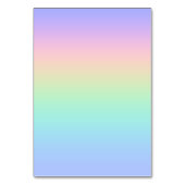 Numéro De Table Arc-en-ciel pastel (Dos)