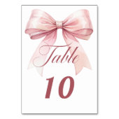 Numéro De Table Arc rose (Par défaut)