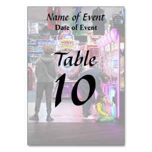 Numéro De Table Arcade de la promenade de Wildwood NJ