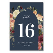 Numéro De Table Arche florale de fleurs rustiques (Par défaut)