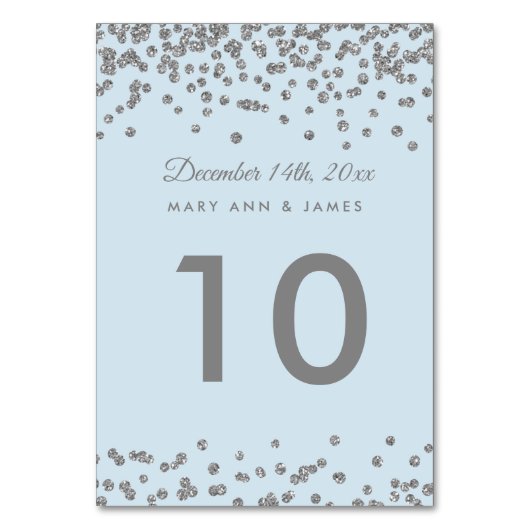 Numéro de table Argent Faux Parties scintillant Co (Par défaut)