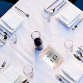 Numéro De Table Argent rose or scintille élégant