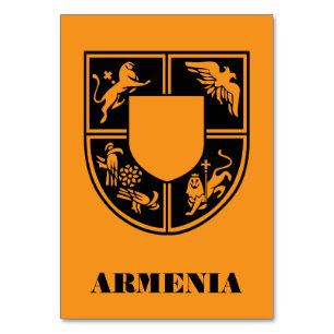 Numéro De Table Armenian State Emblem Art contemporain