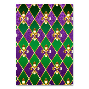 Numéro De Table Arrière - plan de bijoux Mardi Gras