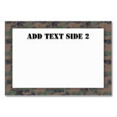 Numéro De Table Arrière - plan de bois numérique militaire (Dos)