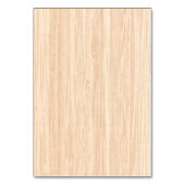 Numéro De Table Arrière - plan de grain de bois de cerf de Virgini (Dos)