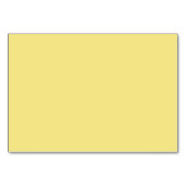Numéro De Table Arrière - plan jaune pastel doux prêt à customiser (Dos)