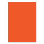 Numéro De Table arrière - plan orange avec (Dos)