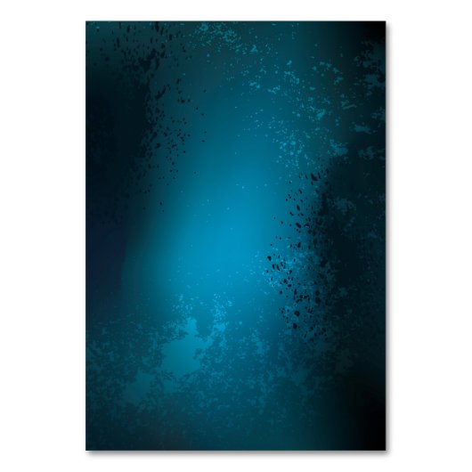 Numéro De Table Arrière - plan turquoise à vapeur avec engrenages (Dos)