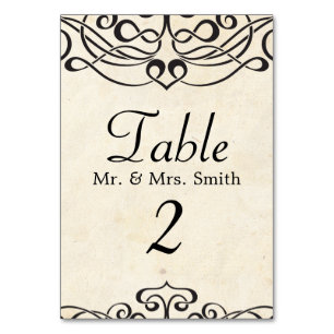 Numéro De Table Arrière - plan vintage avec Motif celtique