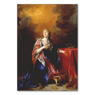 Numéro De Table Art de sainte Marguerite d'Écosse
