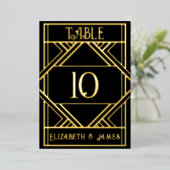 Numéro de table Art Déco (Debout devant)