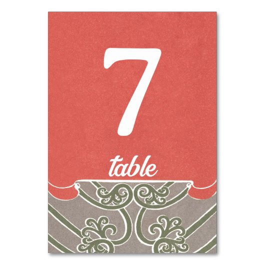 Numéro De Table Art Nouveau Calla Lily Élégance (Par défaut)