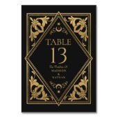 Numéro De Table Art nouveau céleste Tarot Mariage gothique (Dos)