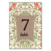 Numéro De Table Art Nouveau Élégance florale (Par défaut)