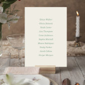 Numéro De Table Art Nouveau Wedding Table Number Card