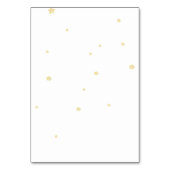 Numéro De Table Au-dessus de la lune Baby shower de l'ours en pelu (Dos)