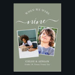 Numéro De Table Au fil des années Couple Photo Mariage moderne Tab<br><div class="desc">Remettez et amusez-vous avec vos numéros de table de réception de mariage - Ces numéros de table simples et élégants vous donnent la possibilité d'inclure une photographie de la mariée et du marié au même âge que le numéro de table, le nom et la date de leur mariage. La couleur...</div>