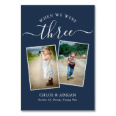 Numéro De Table Au fil des ans Couple Photo Mariage Moderne (Dos)