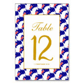 Numéro De Table AUSTRALIE Célébration Spéciale de Mariage (Dos)