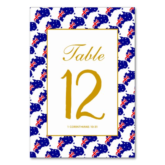 Numéro De Table AUSTRALIE Célébration Spéciale de Mariage (Par défaut)