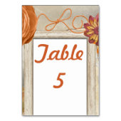 Numéro De Table Automne Conception rustique (Par défaut)