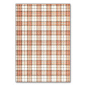 Numéro De Table Automne Modifiable Citrouille Carreaux Rustique  (Dos)