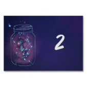 Numéro de table avec lucioles dans des bocaux Maso (Devant)