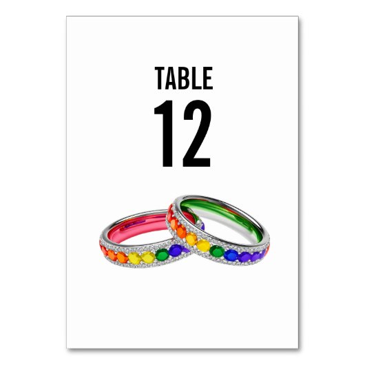 Numéro De Table Avec un texte au dos, mariage Entrelacé dans la Fi (Par défaut)