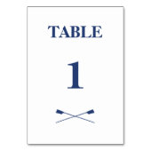 Numéro De Table Aviron traversé aviron initiales de la marine (Par défaut)