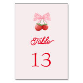 Numéro De Table Baby shower Berry Sweet Coquette (Par défaut)