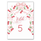 Numéro De Table Baby shower cerise rose (Par défaut)