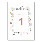 Numéro De Table Baby shower fleur sauvage à charpente (Par défaut)
