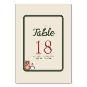 Numéro De Table Baby-Shower Thème Forêt Hivernale (Par défaut)
